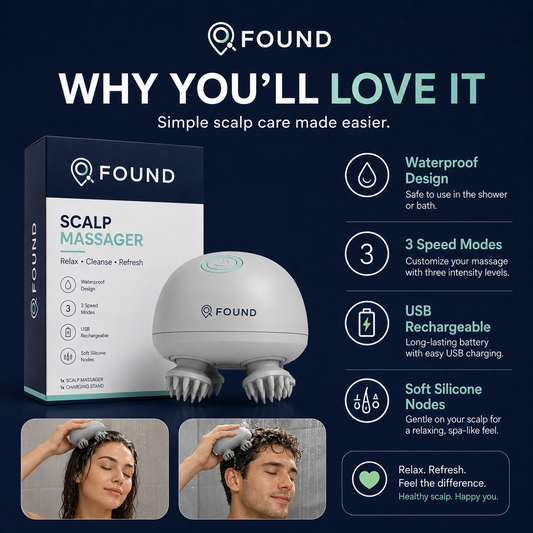 Found™ Electric Scalp Massager