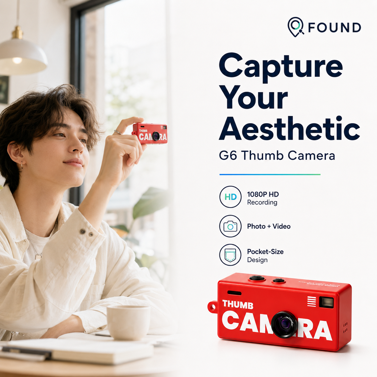 SnapTrip™ Thumb Camera