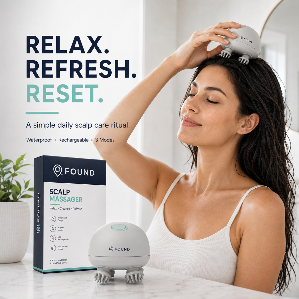 Found™ Electric Scalp Massager