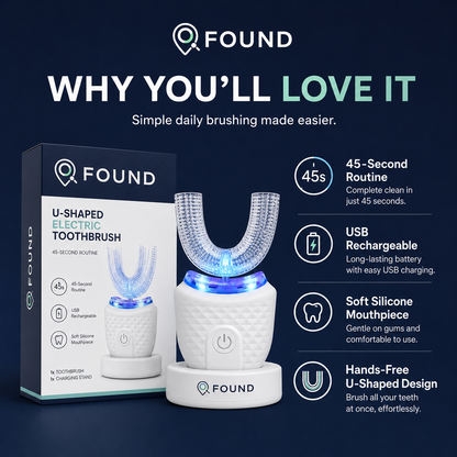 FOUND U-Shaped Electric Toothbrush
