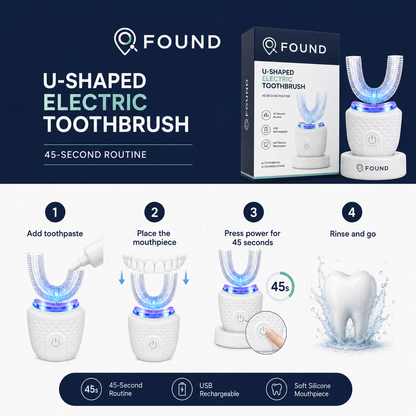 FOUND U-Shaped Electric Toothbrush
