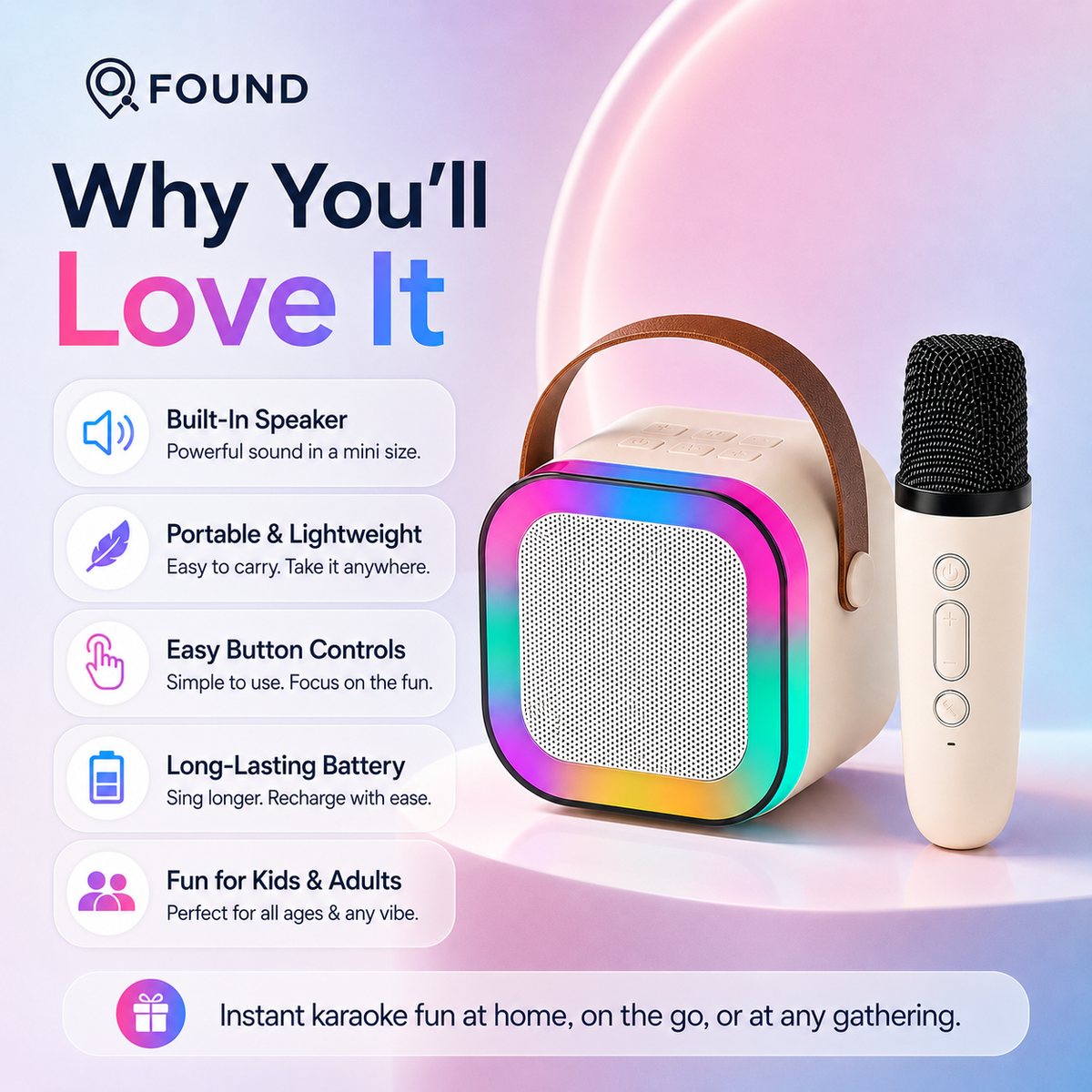 Found™ Karaoke Microphone