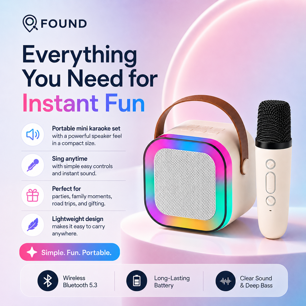 Found™ Karaoke Microphone