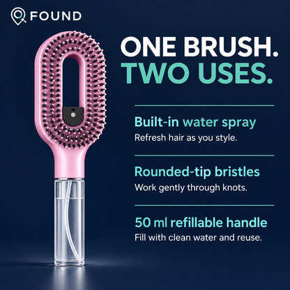 Found 2-in-1 Spray Hairbrush